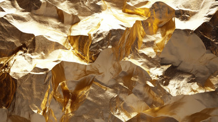 This image showcases interlocking golden shapes with sharp edges, featuring a smooth metallic texture that reflects light beautifully, perfect for modern artwork.の素材