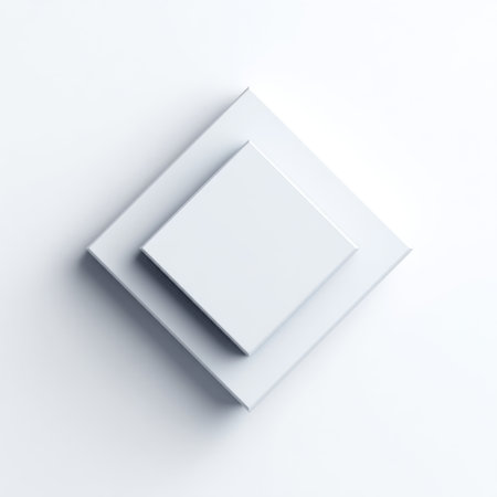 A striking minimalist abstract composition featuring layered geometric shapes in white. This artwork emphasizes clean lines, simplicity, and modern elegance, making it perfect for various design and artistic projects.の素材
