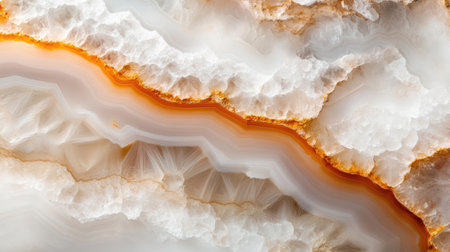 Close-up view of a stunning natural agate stone showcasing layered patterns and vibrant colors. Perfect for nature-inspired designs or backgrounds.の素材