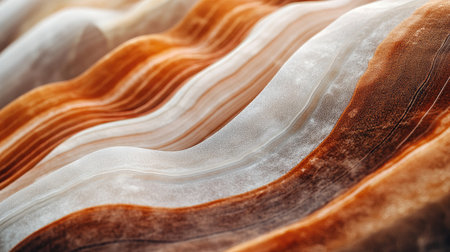 A captivating abstract image showcasing flowing waves of earthy tones. This artwork features intricate textures and vibrant colors, perfect for design projects.の素材