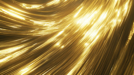 A mesmerizing abstract background featuring shimmering gold tones, creating a captivating visual effect. Ideal for elegant designs and luxurious themes.の素材