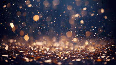 A magical background featuring shimmering lights and festive bokeh, perfect for holiday celebrations, capturing the essence of joy and warmth during the festive season.の素材
