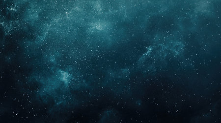 Explore a stunning starry night sky with a beautiful glimpse of the Milky Way galaxy. This celestial scene captures the vastness and serenity of space.の素材