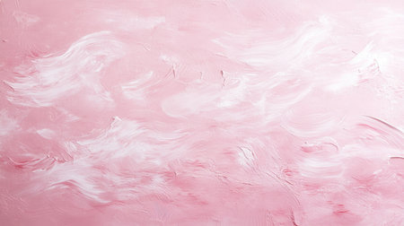 This smooth pink plaster wall texture features a subtle and artistic design, perfect for modern interiors or backgrounds. Ideal for decoration and digital projects.の素材