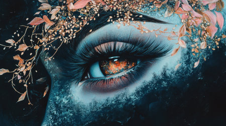 Sushi platter featuring eel nigiri and spicy tuna rolls, beautifully styled with sesame seeds and fresh greens on a slate board.の素材