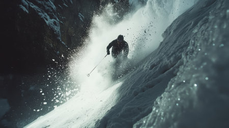 A compact corner bathroom featuring a stylish wall-mounted sink. This modern space maximizes functionality while maintaining a clean, minimalist aesthetic. Perfect for small areas.の素材