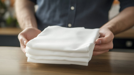 A business consultant analyzing a bar chart on a digital tablet, showing business growth and sales comparisons.の素材