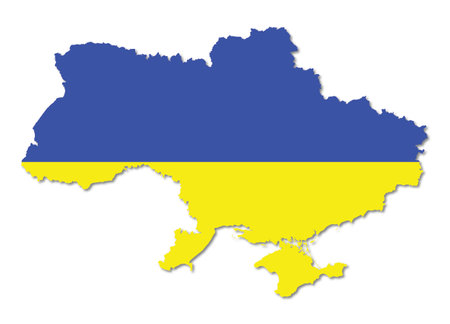 Map of Ukraine.の写真素材