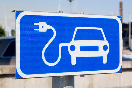 Electric Vehicle Recharge Point Sign.