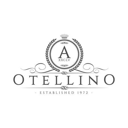 Vintage icon Luxury Companyのイラスト素材