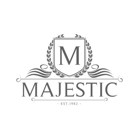 Vintage icon Luxury Companyのイラスト素材