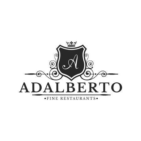 Vintage icon Luxury Companyのイラスト素材