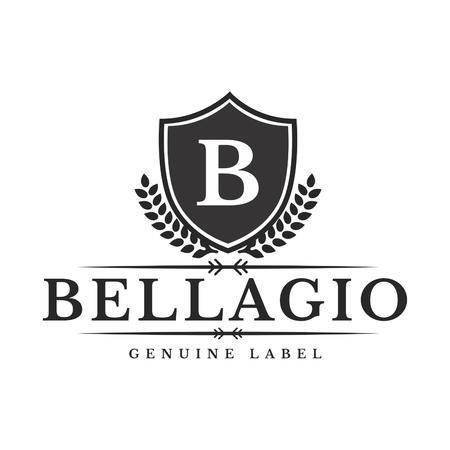 Vintage icon Luxury Companyのイラスト素材