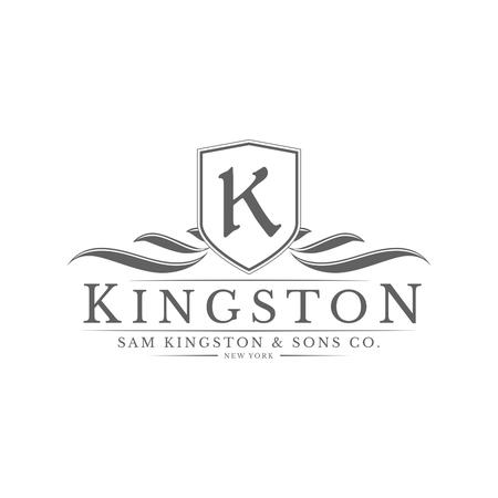 Vintage icon Luxury Companyのイラスト素材