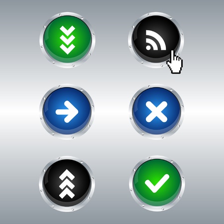 Web 2.0 buttons のイラスト素材