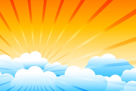 Vector sunburst のイラスト素材