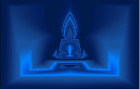 Blue Buddhaの写真素材