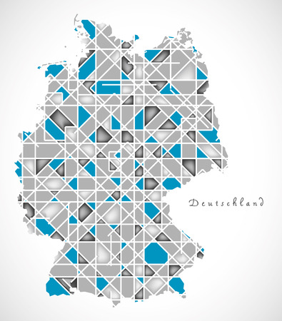 Germany Map crystal style artworkのイラスト素材