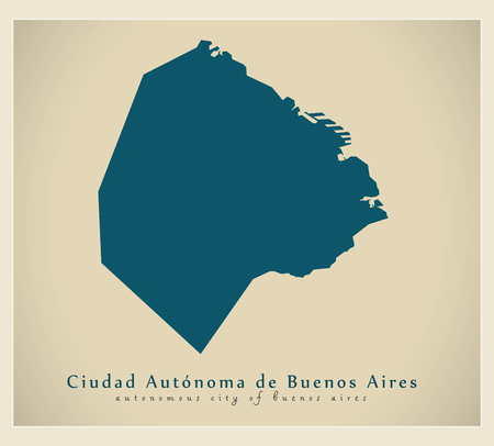 Modern Map - Buenos Aires City ARのイラスト素材