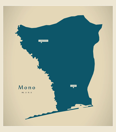 Modern Map - Mono BJのイラスト素材