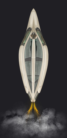 Rocket artwork model with several detailsの写真素材