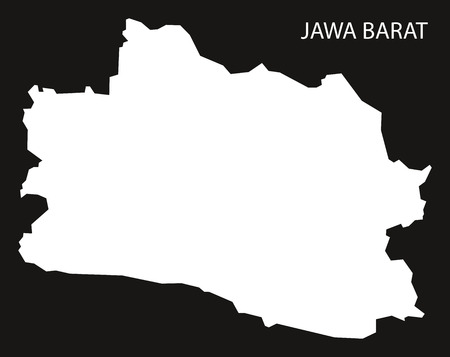 Jawa Barat Indonesia Map Jawa Barat Indonesia Map Black Inverted Silhouette Illustration Shape::  Tasmeemme.com