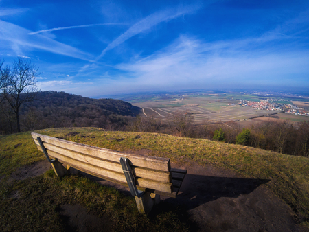 Beautiful panorama view to the German countrysideの写真素材