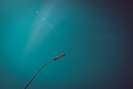 Abstract low angle view to a street lampの写真素材