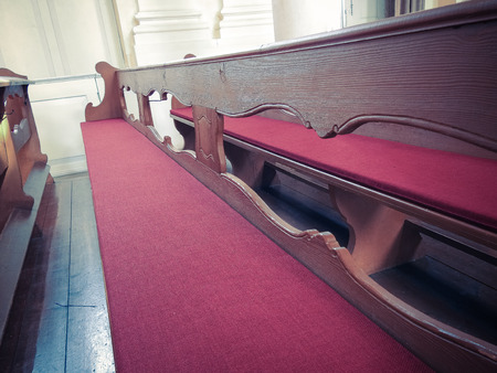 Church bench interior
