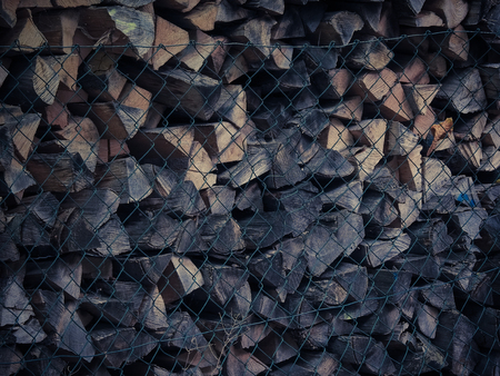 Dry firewood background