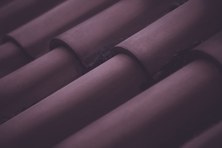 Roof tiles closeup backgroundの写真素材