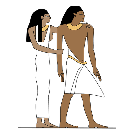 Ancient Egypt family.のイラスト素材
