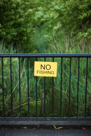 No Fishingの写真素材