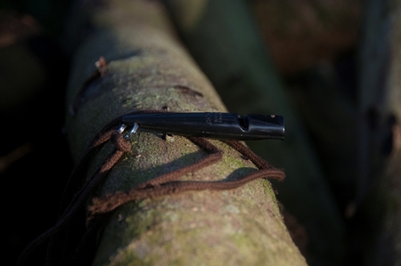 A close-up of a dogs whistleの写真素材