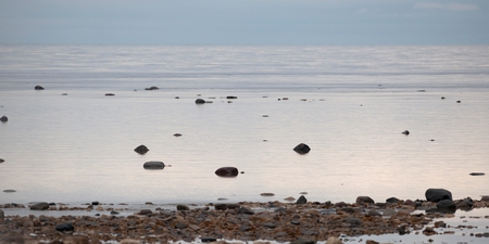 Frozen tundra landscape, Churchill, Manitoba, Canada
