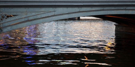 Bridge across the bay, Riddarfjarden, Stockholm, Swedenの写真素材