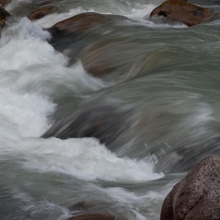 River flowing through rocks, Whistler, British Columbia, Canada