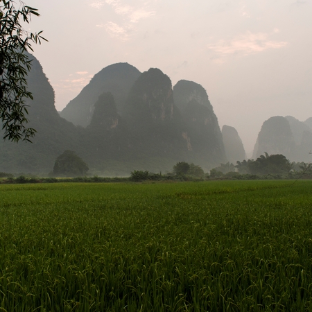 Yangshuo, Guilin, Guangxi, Chinaの写真素材