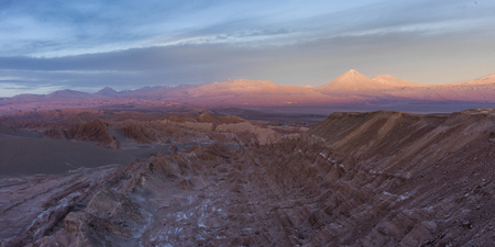 View of Death Valley, San Pedro de Atacama, El Loa Province, Antofagasta Region, Chileの写真素材