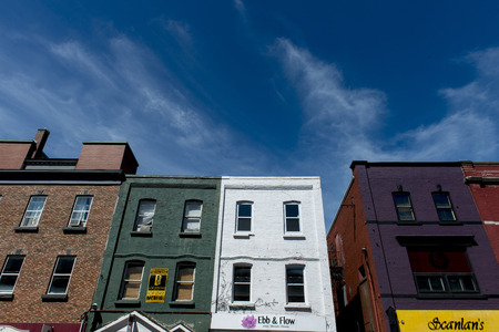 Colorful houses in St. John&rsquo;s, Newfoundland and Labrador, Canadaのeditorial素材