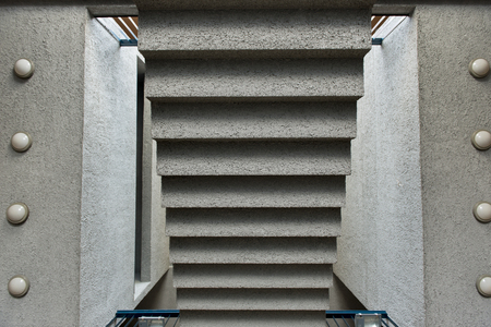High angle view of a staircase, Centro Cultural Estacion Mapocho, Santiago, Santiago Metropolitan...