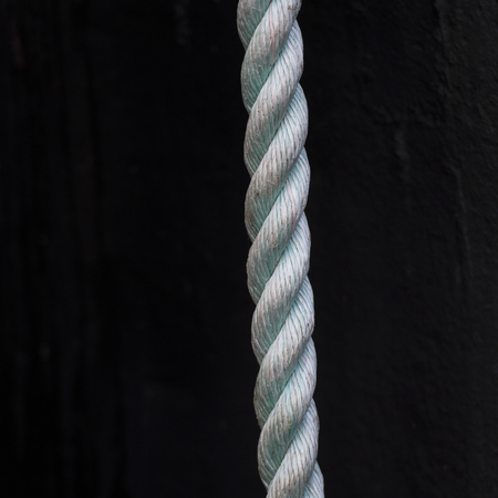 Close-up of the pattern of a ropeの写真素材