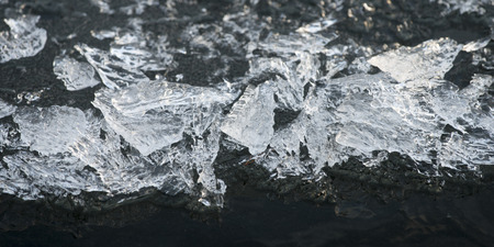 Chunks of ice, Lake of the Woods, Ontario, Canada