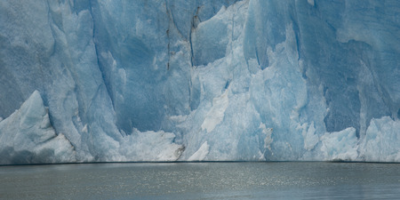 View of iceberg in lake, Grey Glacier, Grey Lake, Torres del Paine National Park, Patagonia, Chile