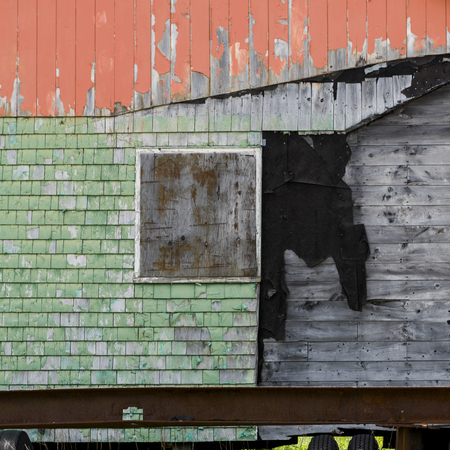 Abandoned house, Grand Bay-Westfield, New Brunswick, Canadaの写真素材