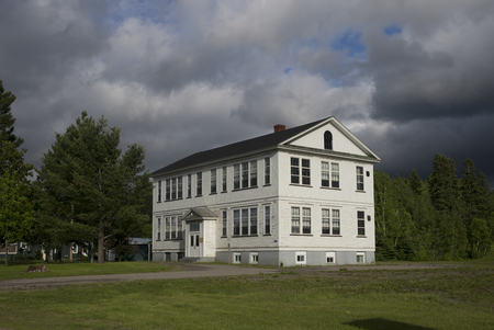 Buildings in Doaktown, New Brunswick, Canadaの写真素材