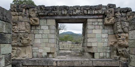 Ruins at an archaeological site, Copan, Copan Ruinas, Copan Department, Honduras