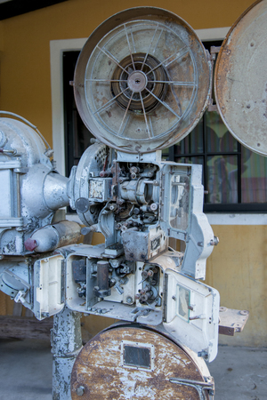 Antique simplex projector, Barrio El Centro, Copan, Copan Ruinas, Hondurasの写真素材
