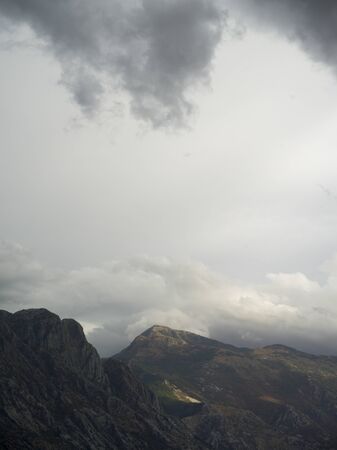 Scenic view of mountain range, Montenegroの写真素材