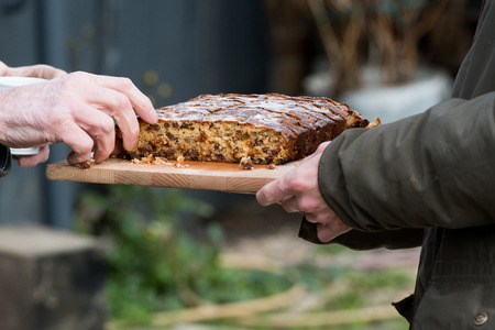 Elevenses in the fieldの写真素材